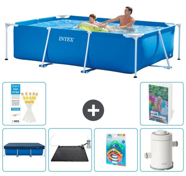 Piscina fuori terra rettangolare - 260x160x65 cm - composta da 5 elementi - modello S118