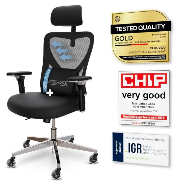 Sedia da ufficio ergonomica - Rete - Fino a 150 kg - Braccioli 4D