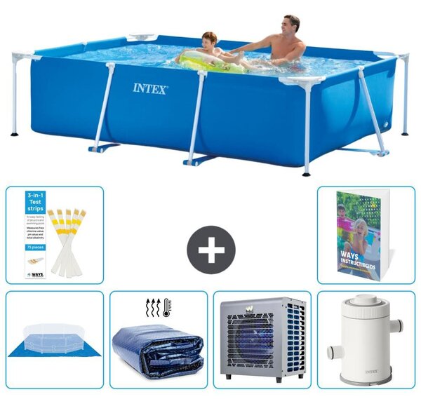 Piscina fuori terra rettangolare - 260x160x65 cm - 5 pezzi - Modello S104