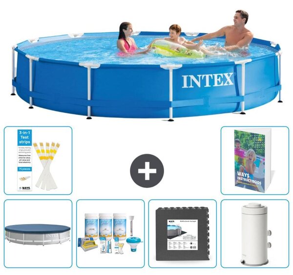 Piscina autoportante rettangolare - 366x76 cm - composta da 5 parti - modello S64