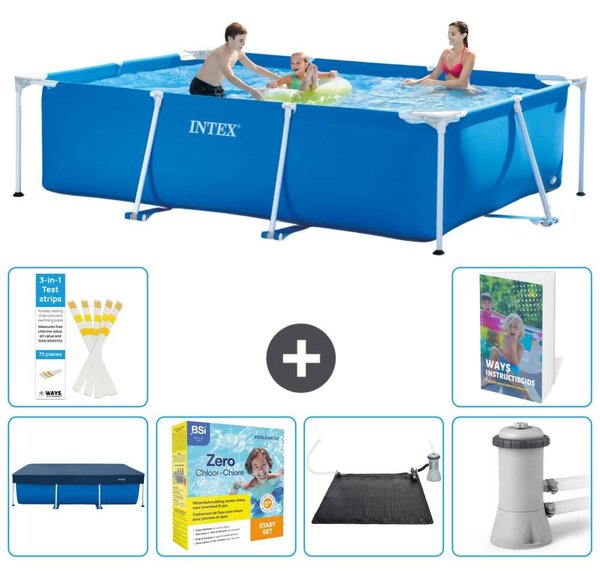 Piscina fuori terra rettangolare - 300x200x75 cm - composta da 5 elementi, modello S60