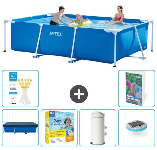 Piscina fuori terra rettangolare - 300x200x75 cm - composta da 5 elementi, modello S32