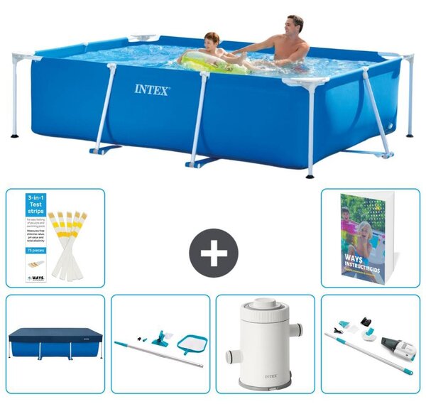 Piscina fuori terra rettangolare - 260x160x65 cm - composta da 5 elementi, modello S83