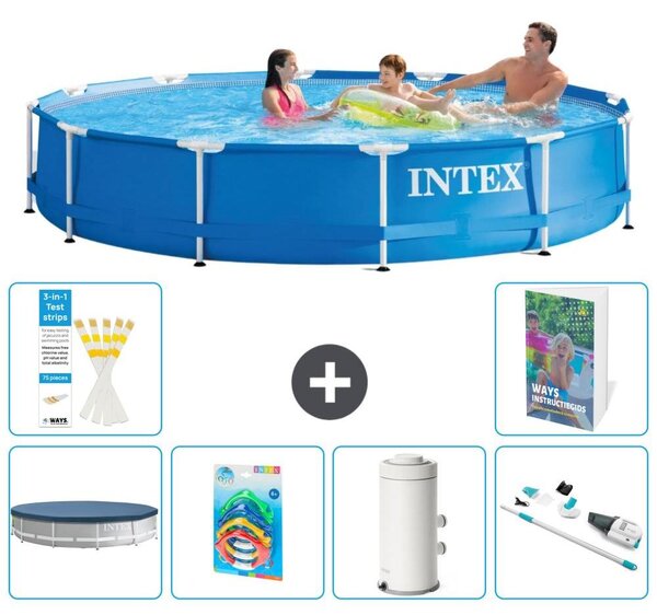 Piscina fuori terra a struttura - 366x76 cm - composta da 5 elementi - modello S95