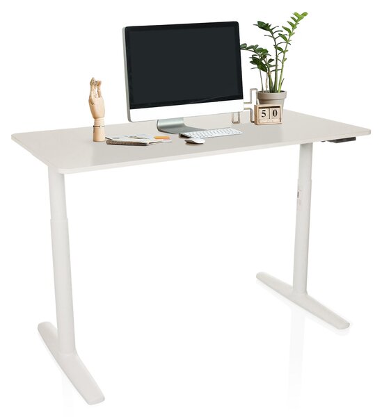 Hjh OFFICE Scrivania elettrica regolabile in altezza STAND PRO Scrivania per computer regolabile in altezza 71,0 - 116,0 x 140,0 x 70,0 cm
