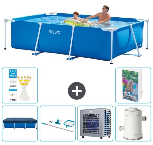 Piscina fuori terra rettangolare - 260x160x65 cm - composta da 5 elementi - modello S122