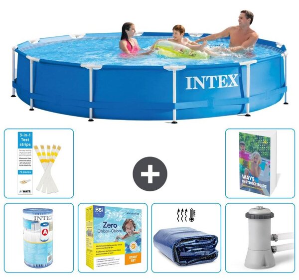 Piscina autoportante rettangolare - 366x76 cm - composta da 5 parti - modello S50