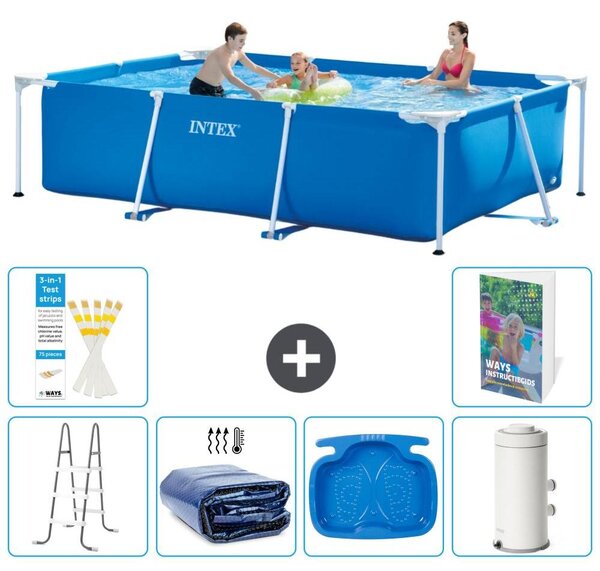 Piscina fuori terra rettangolare - 300x200x75 cm - composta da 5 elementi - modello S144