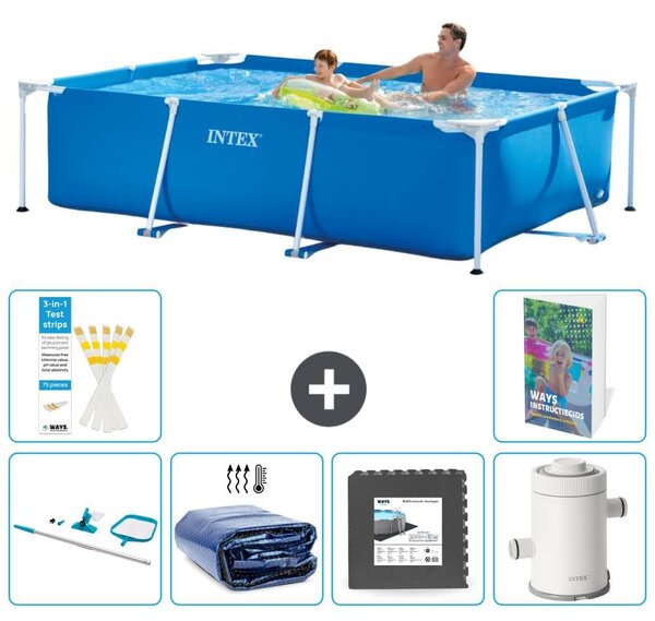 Piscina fuori terra rettangolare - 260x160x65 cm - composta da 5 elementi, modello S43