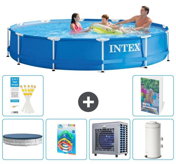 Piscina fuori terra a struttura - 366x76 cm - 5 pezzi - Modello S164