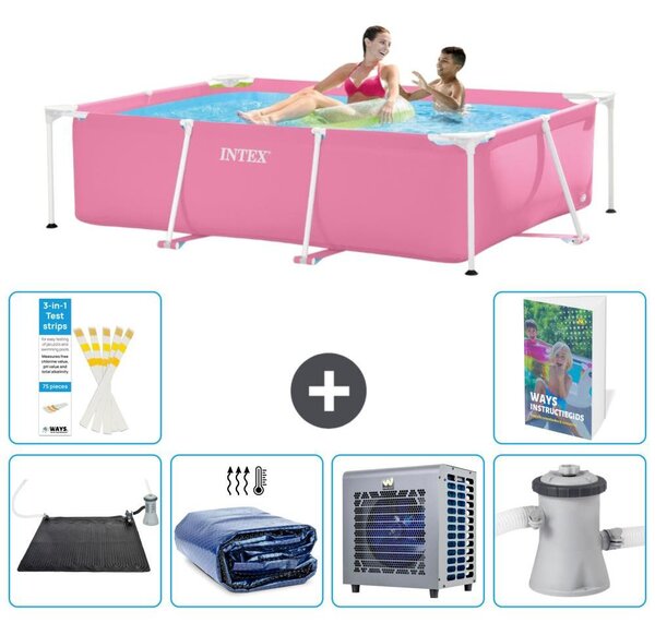 Piscina fuori terra rettangolare - 220x150x60 cm - composta da 5 elementi, modello S42