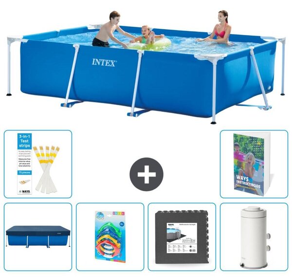 Piscina fuori terra rettangolare - 300x200x75 cm - composta da 5 elementi - modello S143