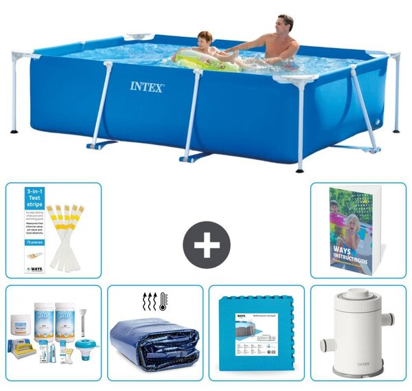 Piscina fuori terra rettangolare - 260x160x65 cm - composta da 5 elementi, modello S14