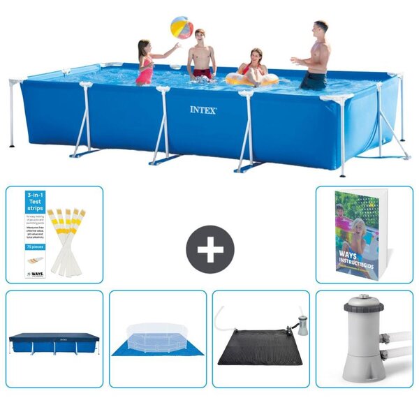 Piscina fuori terra rettangolare - 450x220x84 cm - Struttura in 5 parti, modello S40