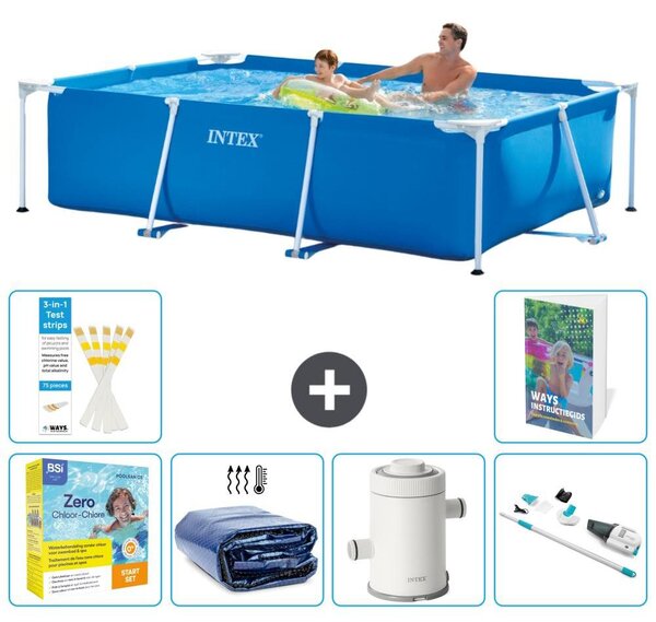 Piscina fuori terra rettangolare - 260x160x65 cm - composta da 5 elementi - modello S22