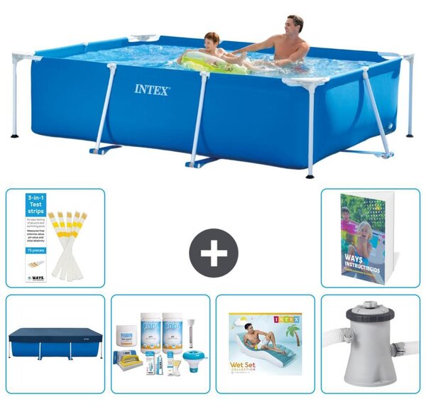 Piscina fuori terra rettangolare - 260x160x65 cm - composta da 5 elementi - modello S172