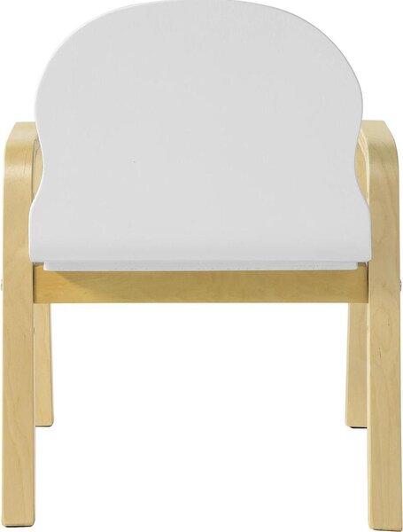 KMB24-Wx2, set di sedie, sedie regolabili in altezza con braccioli e schienale, bianco, altezza seduta 23-35 cm