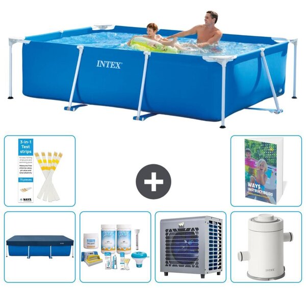 Piscina fuori terra rettangolare - 260x160x65 cm - 5 pezzi, modello S90