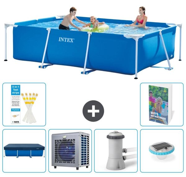 Piscina fuori terra rettangolare - 300x200x75 cm - composta da 5 elementi, modello S106
