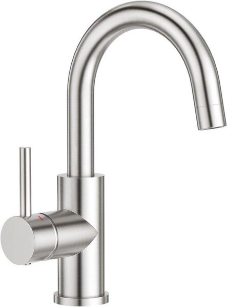 Rubinetto da cucina girevole - Miscelatore con tubo flessibile alto - Acciaio inossidabile