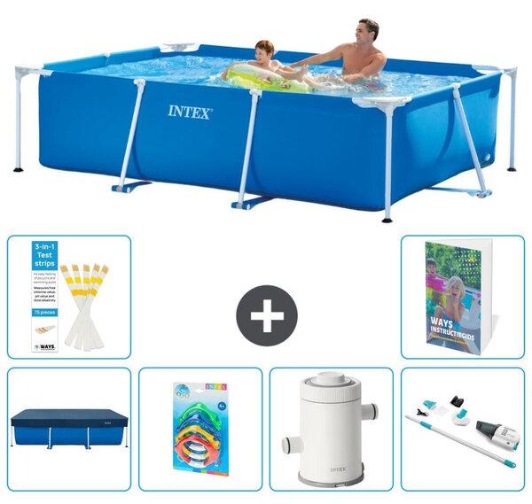 Piscina fuori terra rettangolare - 260x160x65 cm - composta da 5 elementi, modello S95