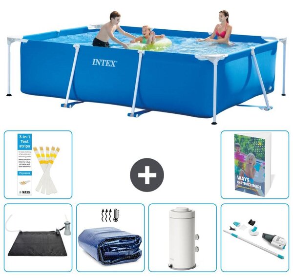 Piscina fuori terra rettangolare - 300x200x75 cm - composta da 5 elementi, modello S78