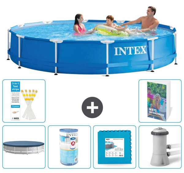 Piscina fuori terra a struttura - 366x76 cm - composta da 5 elementi - modello S146