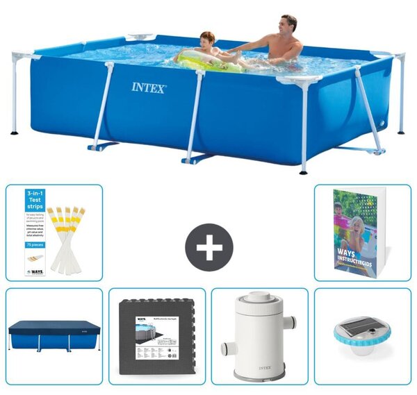 Piscina fuori terra rettangolare - 260x160x65 cm - composta da 5 parti - Modello S138