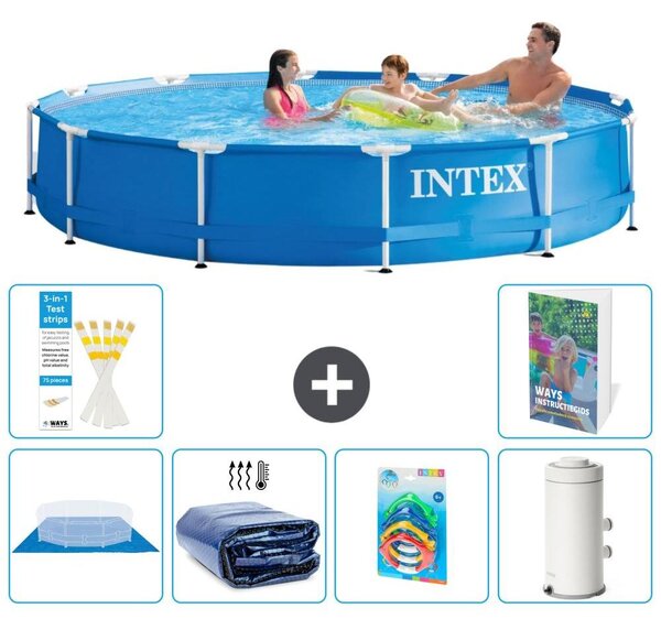 Piscina autoportante rettangolare - 366x76 cm - composta da 5 parti - modello S123