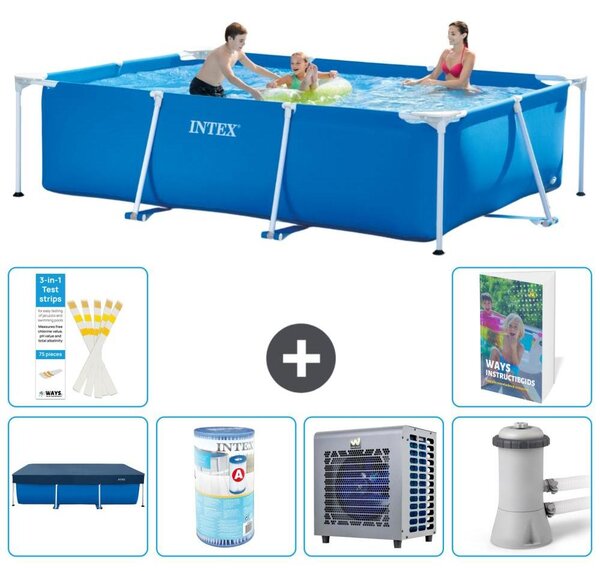Piscina fuori terra rettangolare - 300x200x75 cm - composta da 5 elementi, modello S29