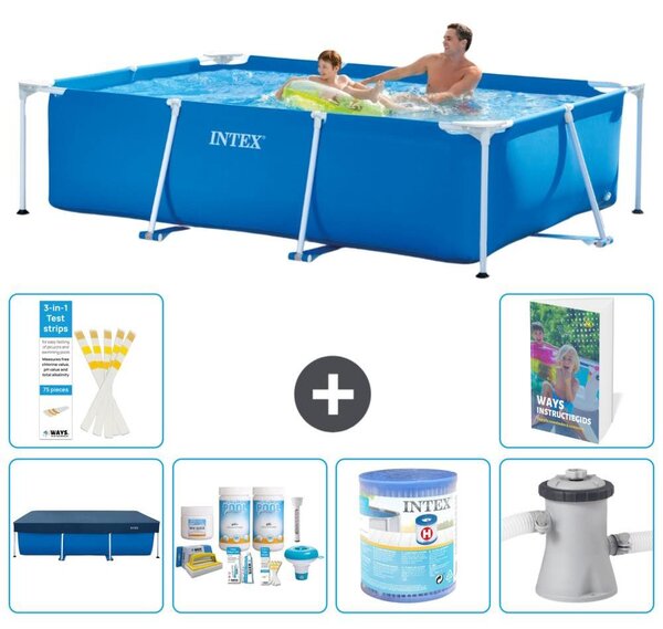 Piscina fuori terra rettangolare - 260x160x65 cm - composta da 5 elementi, modello S34
