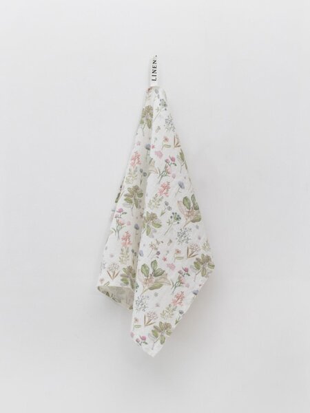 Strofinaccio in lino bianco Botany
