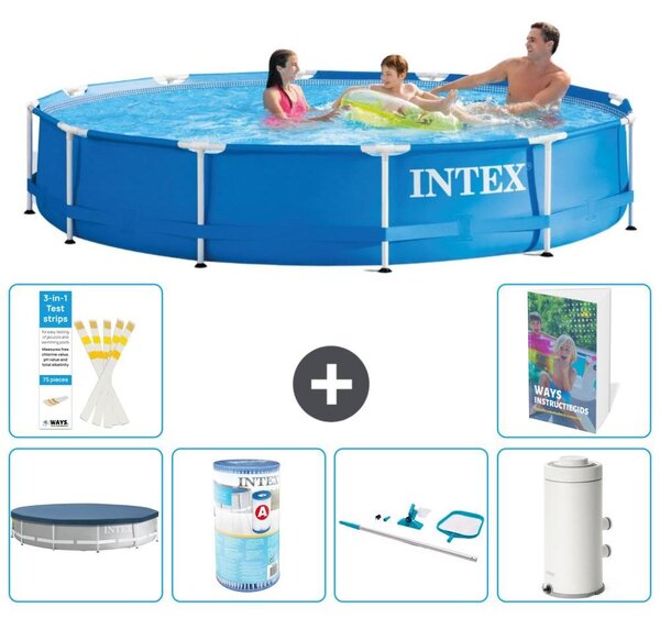 Piscina fuori terra a struttura - 366x76 cm - composta da 5 elementi - modello S130