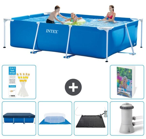 Piscina fuori terra rettangolare - 300x200x75 cm - Struttura in 5 parti, modello S40