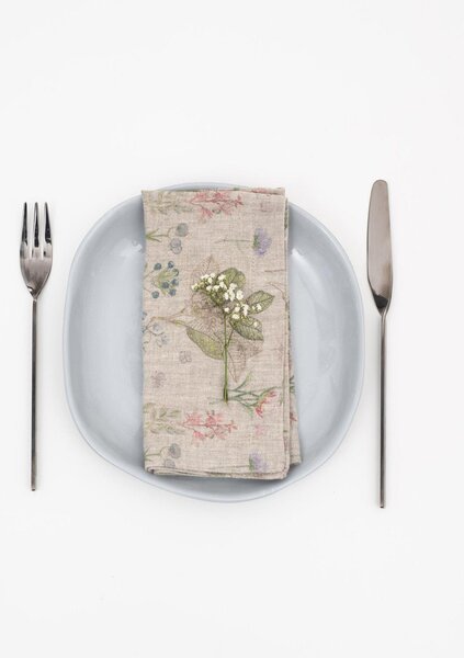Set di 2 tovaglioli in lino Botany