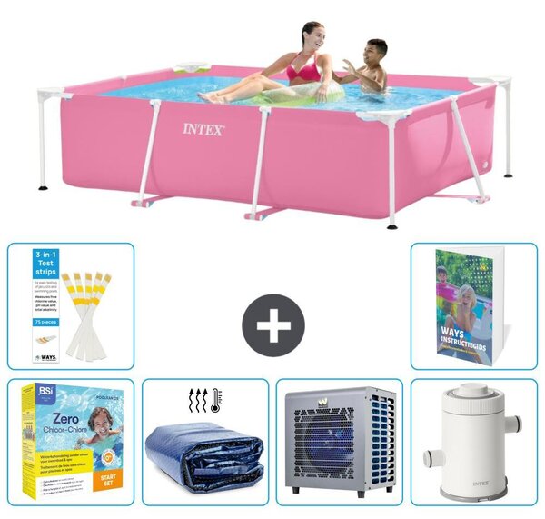 Piscina fuori terra rettangolare - 220x150x60 cm - composta da 5 elementi - modello S157