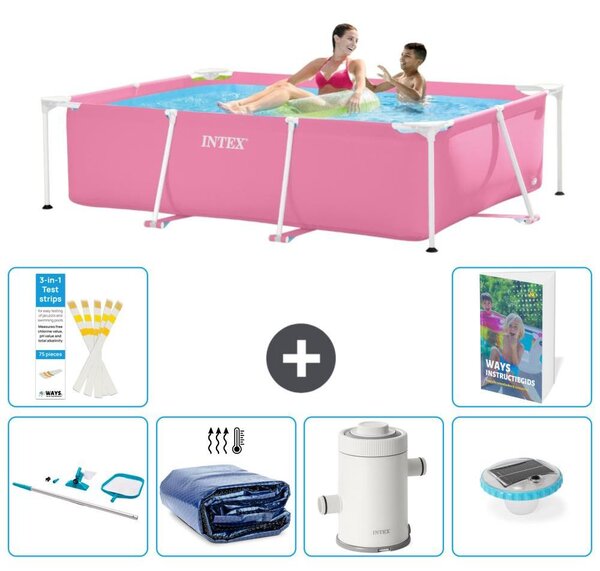 Piscina fuori terra rettangolare - 220x150x60 cm - composta da 5 elementi - modello S131