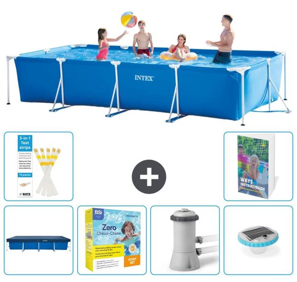 Piscina fuori terra rettangolare - 450x220x84 cm - Struttura in 5 parti, modello S4