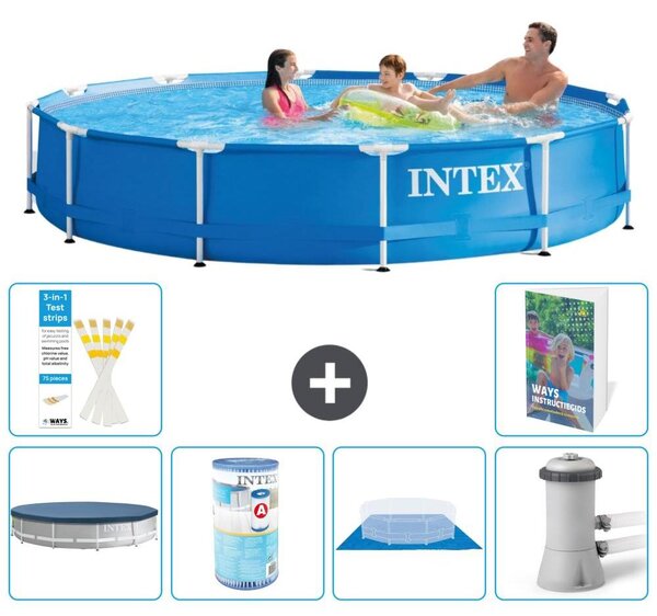 Piscina autoportante rettangolare - 366x76 cm - composta da 5 parti - modello S167