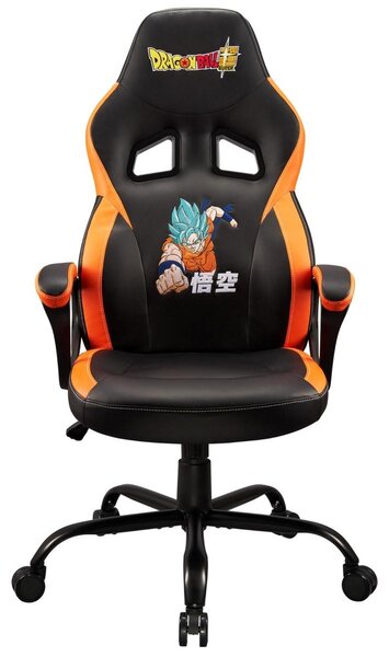 Sedia da gaming Dragon Ball Z - Nero - Schienale ergonomico - Con poggiatesta, braccioli e funzione dondolo