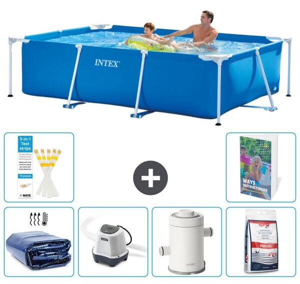 Piscina fuori terra rettangolare - 260x160x65 cm - composta da 5 elementi, modello S155