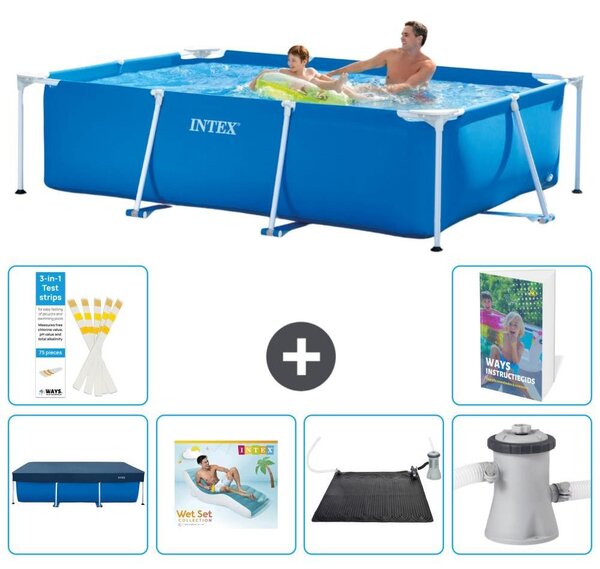 Piscina fuori terra rettangolare - 260x160x65 cm - 5 pezzi, modello S45