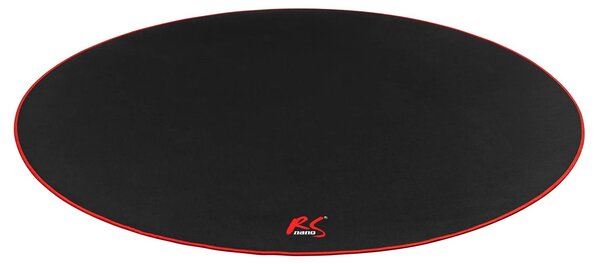 Tappetino rotondo per sedia da gaming - Protezione per sedia da gaming - Diametro 100 cm - Spessore 3 mm - Nero
