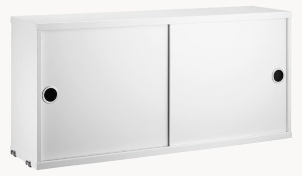 Armadietto con ante scorrevoli String System, larg. 78 x prof. 20 cm
