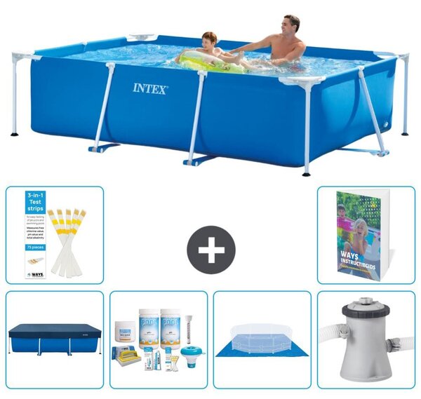 Piscina fuori terra rettangolare - 260x160x65 cm - 5 pezzi, modello S77