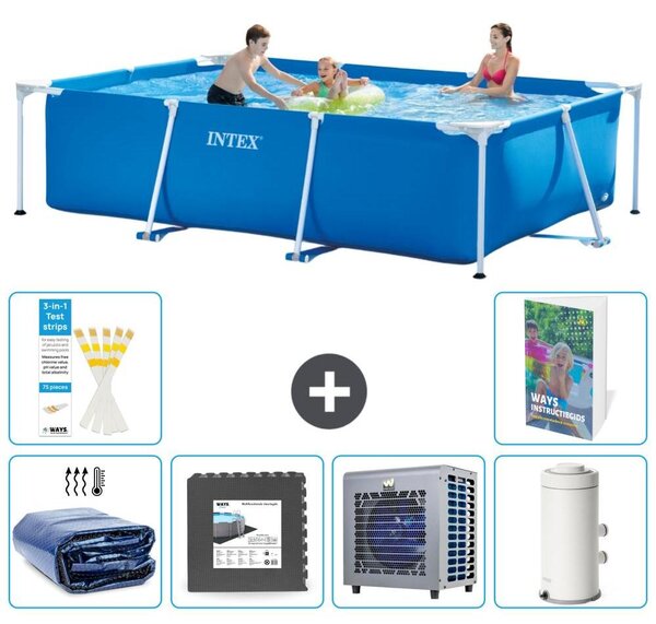 Piscina fuori terra rettangolare - 300x200x75 cm - composta da 5 elementi, modello S16