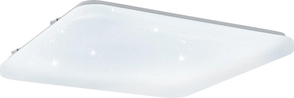 Plafoniera Moderna Frania-S Acciaio Bianco Luce Led Integrato 50W