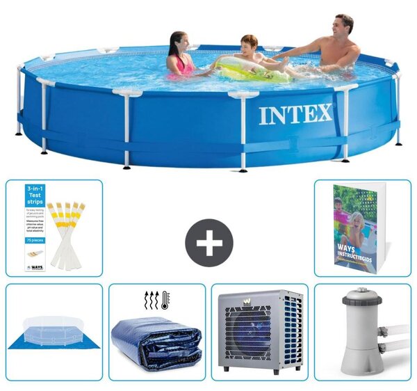 Piscina fuori terra a struttura - 366x76 cm - 5 pezzi - Modello S124