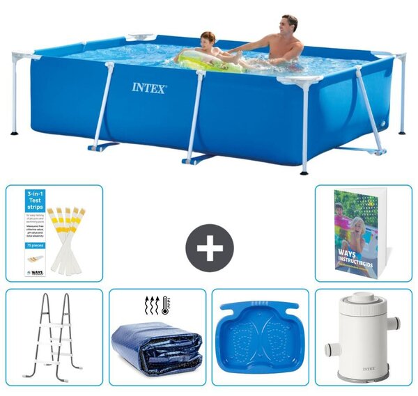 Piscina fuori terra rettangolare - 260x160x65 cm - composta da 5 elementi - modello S144