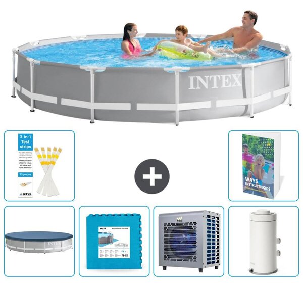 Piscina rotonda Prism Frame - 366x76 cm - 7 pezzi S116